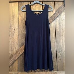 { olivia rae } navy blue sleeveless dress